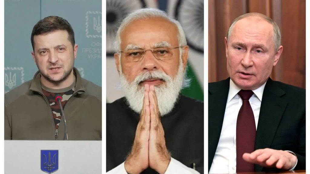 PM Narendra Modi spoke to Zelensky and Putin