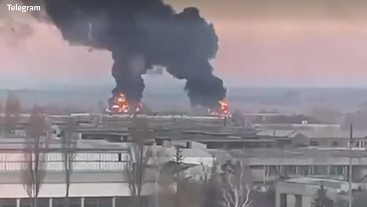 Ukraine Binstia Airport Destroy