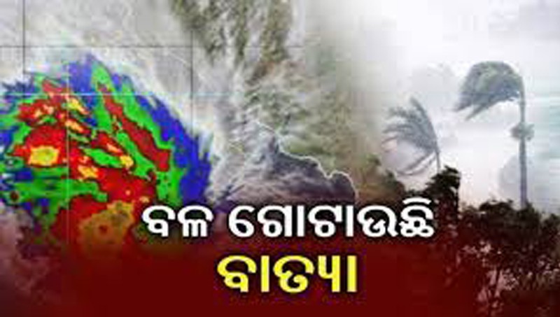 Cyclone are Blowing in Bay of Bengal