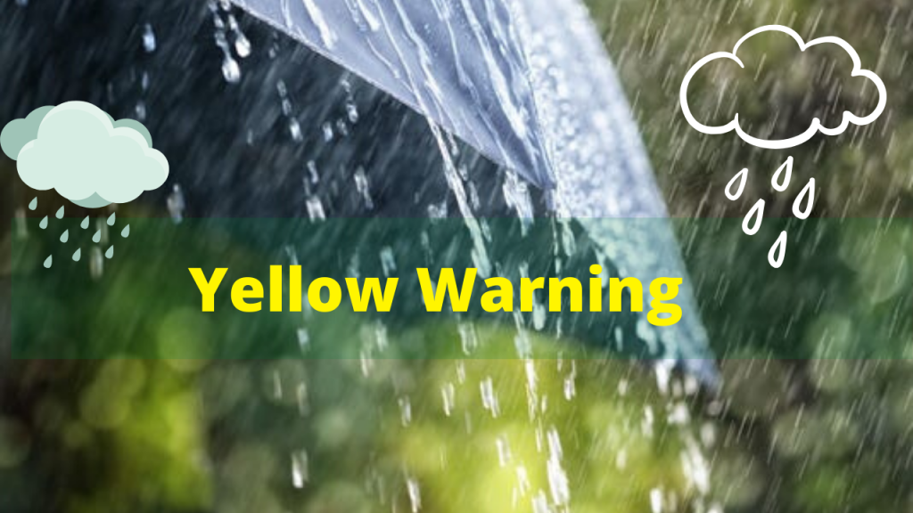 Heavy Rain in Yellow Warning