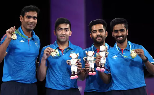 Gold for India in Men's Team Table Tennis