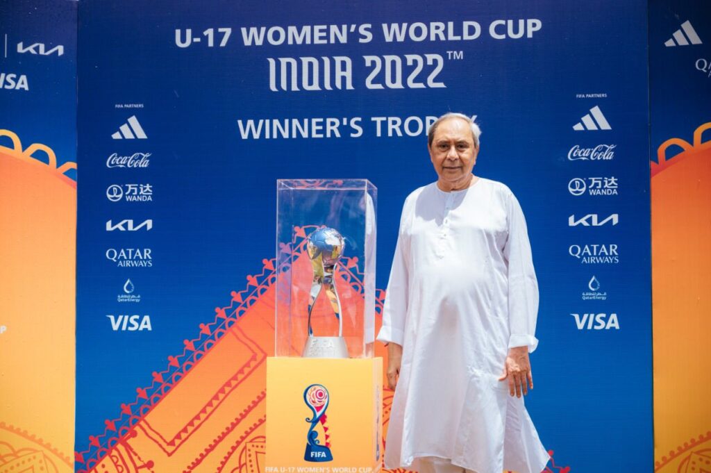 CM Naveen patnaik unveiled logo of U-17 Womens World Cup