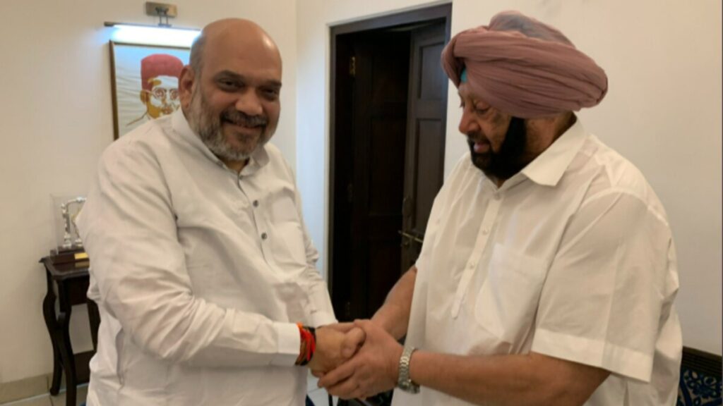 Former Chief Minister Captain meet Home Minister Amit Shah