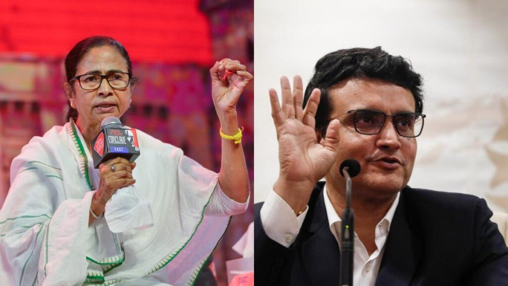 CM Mamata Banarjee & Saurav Ganguly