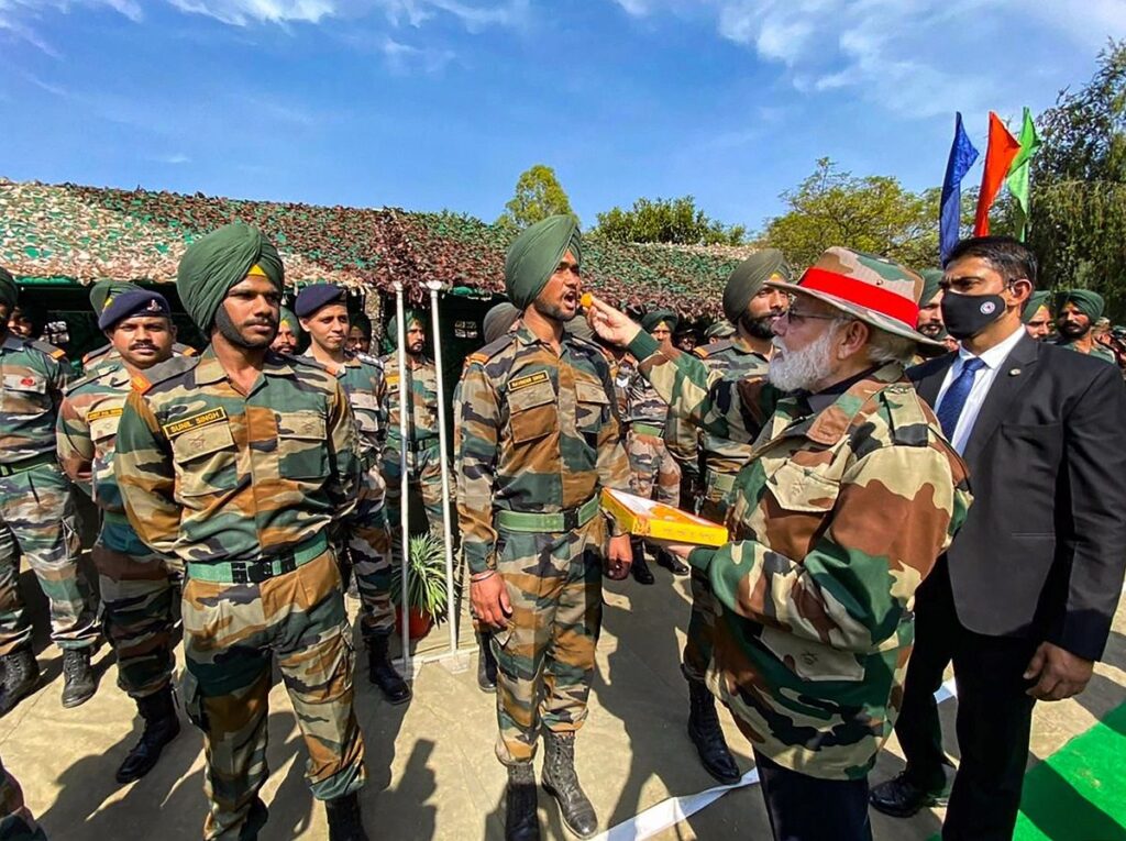 PM Narendra Modi Deepabali Celebration in Army