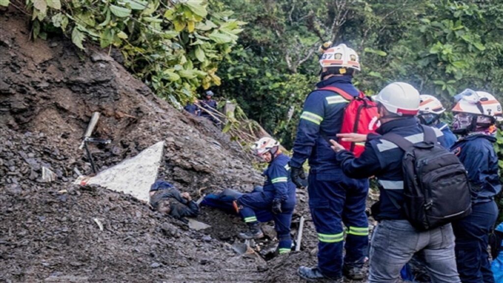 Landslide in Colombia