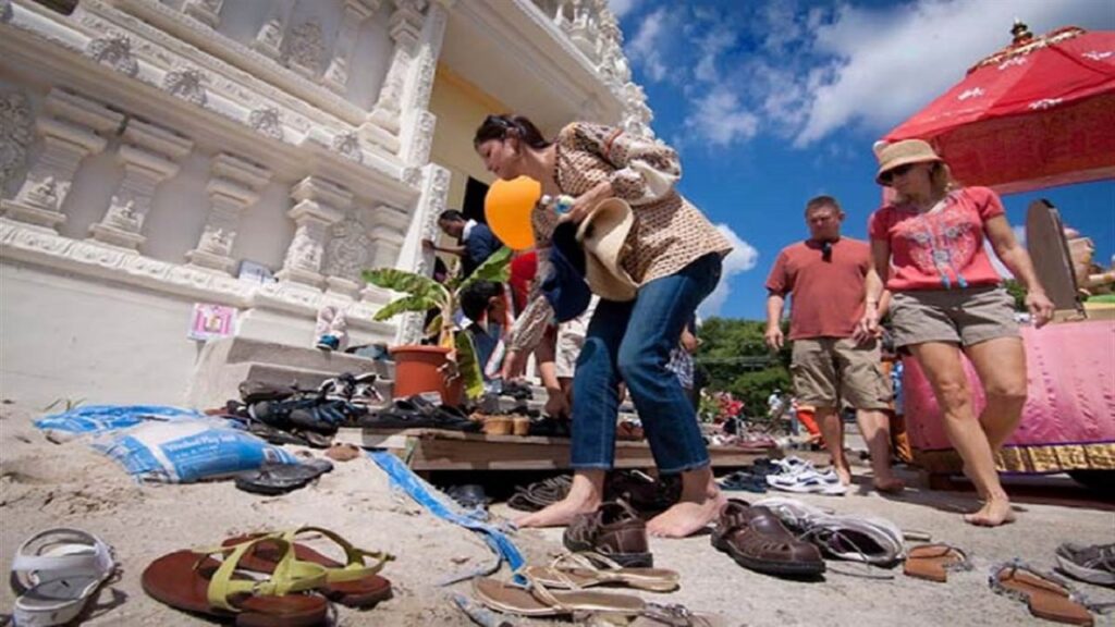 Temple in Shoes