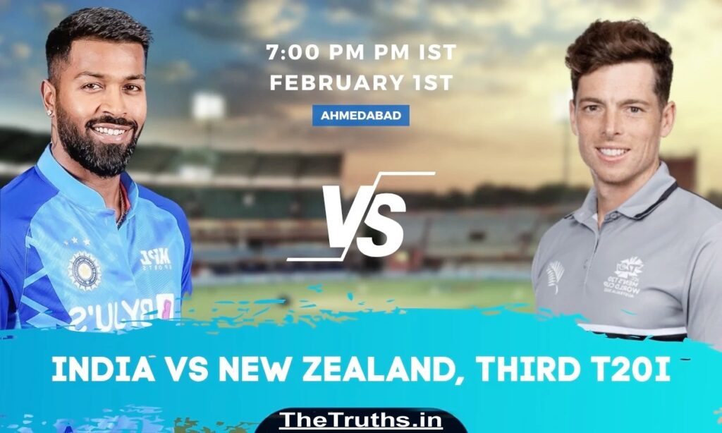 India vs New Zealand Third T-20