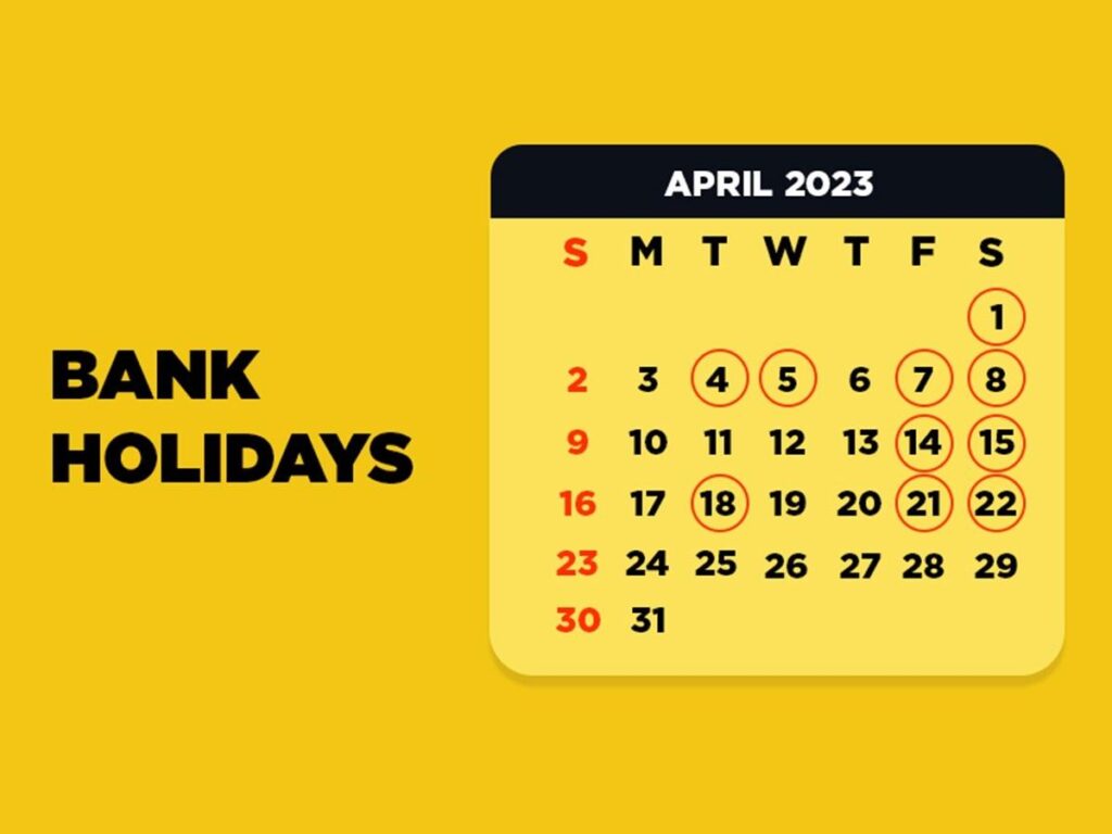 Bank Holidays April 2023