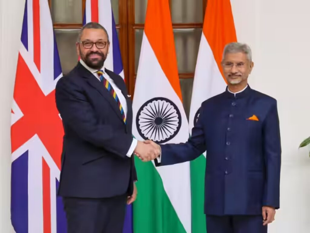 External Affairs Minister S Jaishankar & British Foreign Secretary James Cleverley