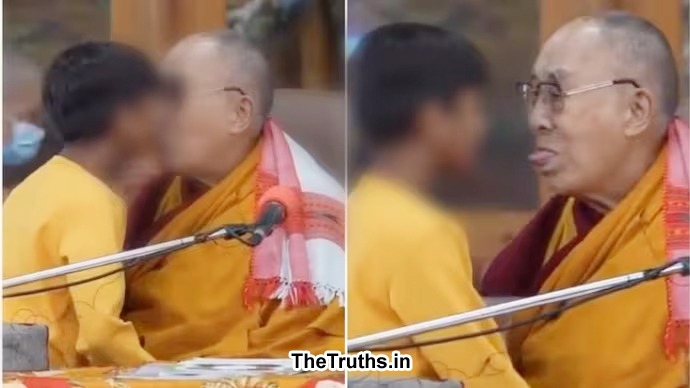 Dalai Lama Kissed Child on the Lips & Said Can U Suck My Tongue