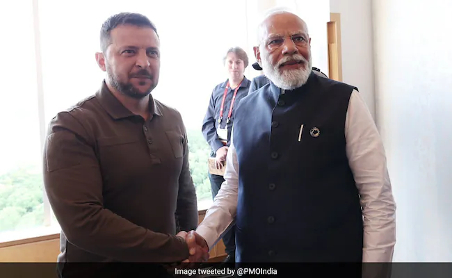 PM Narendra Modi met President Zelensky
