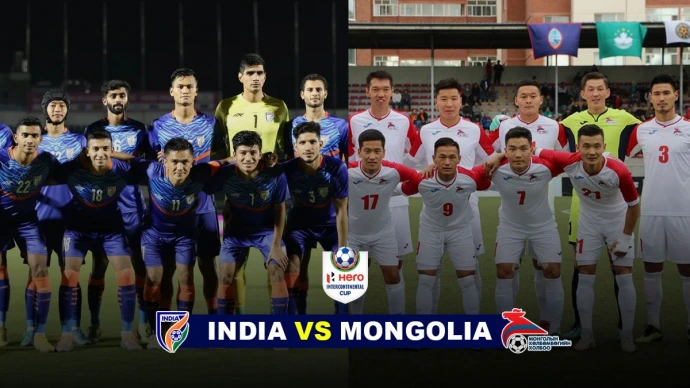 Intercontinental Cup Football Tournament India vs Mongolia