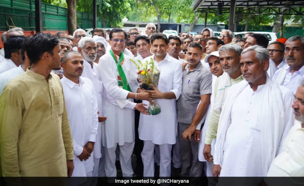 BJP leader Deependra Singh joined the Congress in Haryana