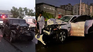 SUV runs over people at flyover accident site, 9 dead