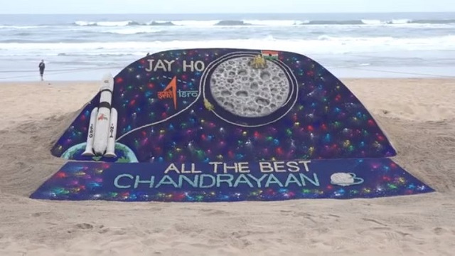 Chandrayaan-3 Sand Art
