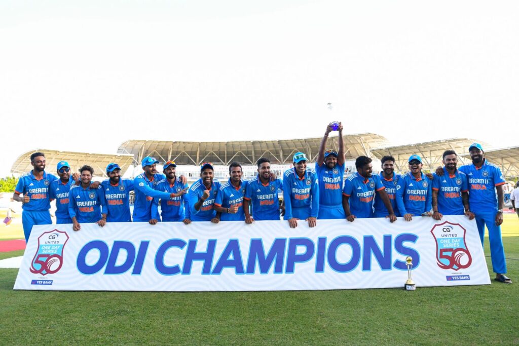 India won the series 2-1 against West Indies