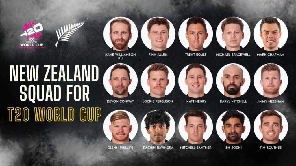 New Zealand Squad for T-20 World Cup