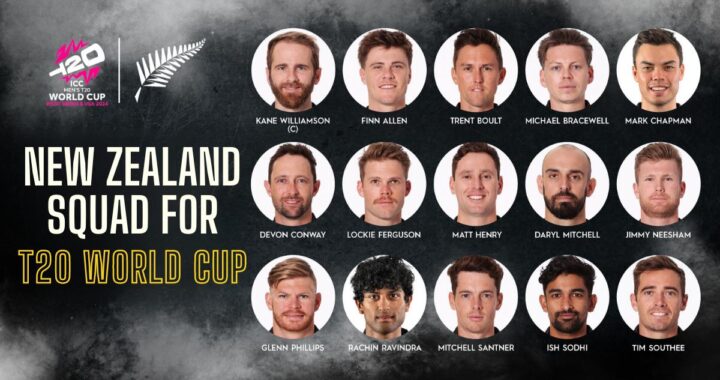 New Zealand Squad for T-20 World Cup